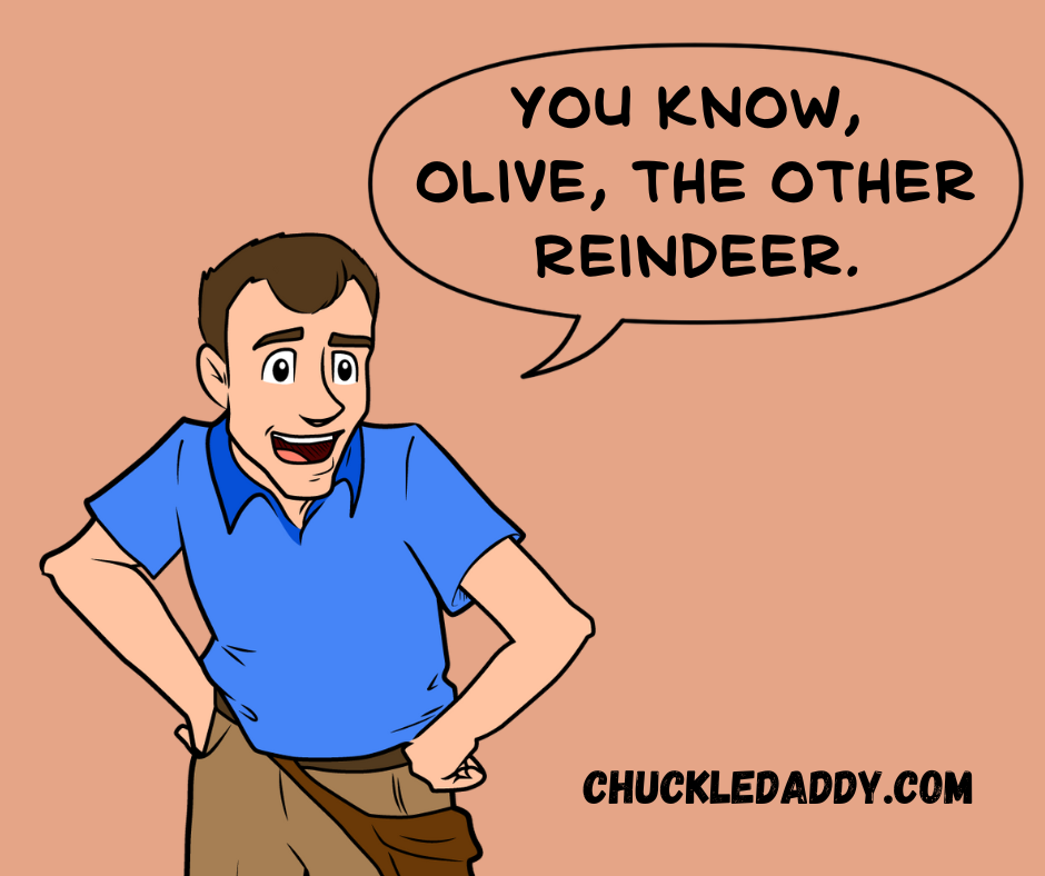 Olive these reindeer jokes and puns sleigh. 