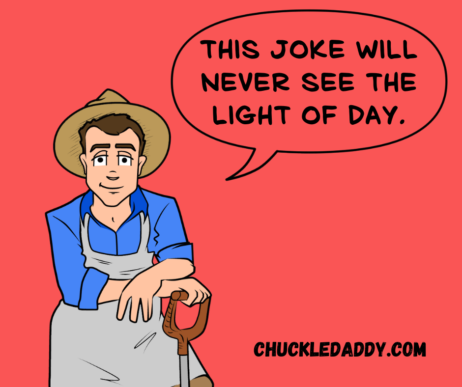 Chuckle Daddy making the vampire joke, "This joke will never see the light of day."